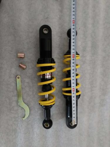 REAR SHOCKS 285MM 6 ROLL SPRING IN YELLOW